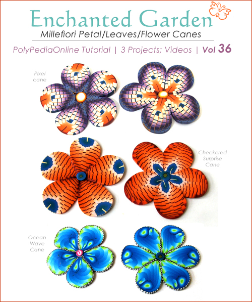 polymer clay tutorials leaves canes