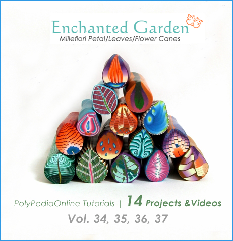 enchanted garden leaves polymer clay tutorial
