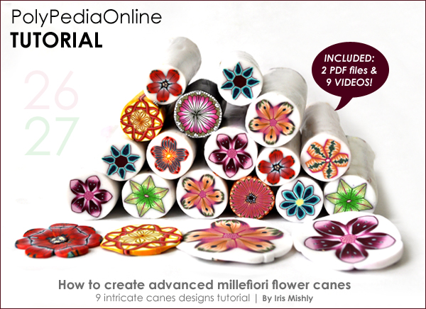 polypediaonline millefiori polymer clay tutorials flowers