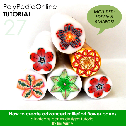 polypediaonline polymer clay canes tutorial flowers