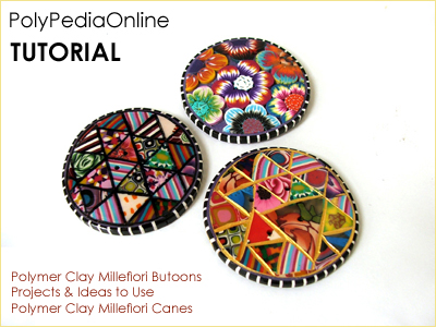 polymer clay tutorial polypediaonline millefiori buttons