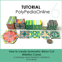 polymer clay tutorial polypediaonline millefiori  kaleidoscope canes